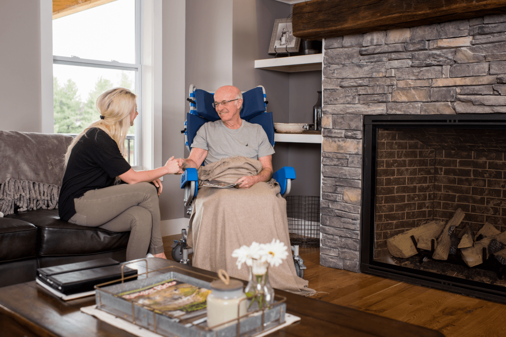 patient transfer from bed to wheelchair